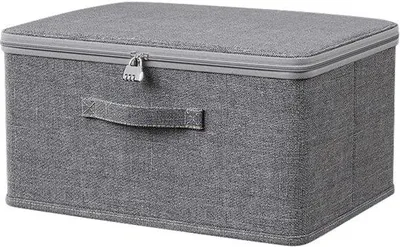 Produktbild von Medizinische Behälter - mit Ziffernschloss - für Medikamente, Süßigkeiten, Spielzeug und Kleidung - 30*20*14 cm - 1 Stück - grau