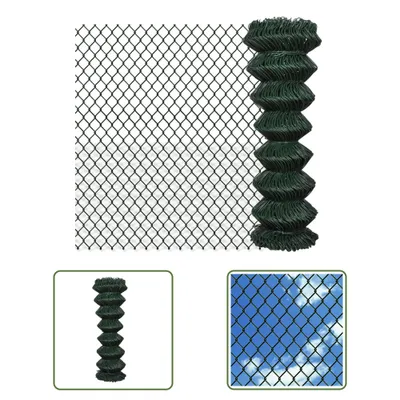 Produktbild von The Living Store Maschendrahtzaun Stahl 1,25x25 m