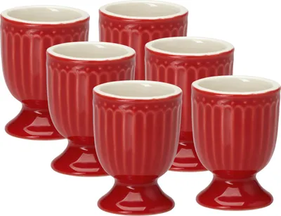 Produktbild von Greengate Alice Eierbecher red 6,5cm Set6