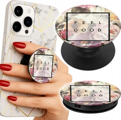 Obrázek produktu pro Prst Popsocket držák telefonu / květinový vzor, módní dámské