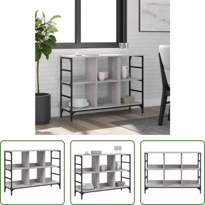 Produktbild von The Living Store Sideboard Grau Sonoma 102x32x73,5 cm Holzwerkstoff