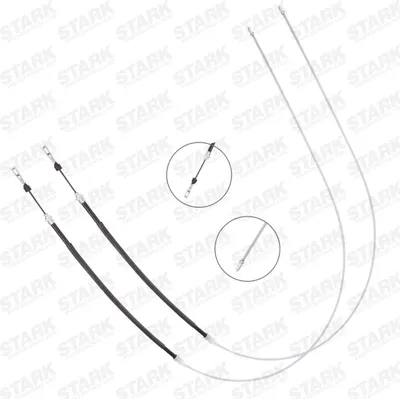 Produktbild von STARK Handbremsseil Seilzug Feststellbremse für CITROËN C5 II Break (RE) Vorne Links Vorne Rechts Hinten SKCPB-1051116