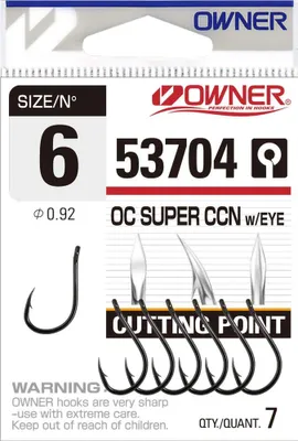 Obrázok produktu pre Owner Háčiky s Očkom Cutting Point 53704 7ks, 4