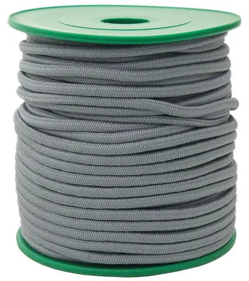25m extra starke Gummikordel 3mm, Gummiband, Bekleidungsgumm grau