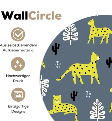 Produktbild von MuchoWow® - Tapetenkreis - Wandbild rund - Schlafzimmerdekoration - Wanddeko - runde Tapete - Kunst für zu Hause