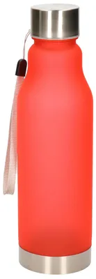 Produktbild von Wasserflasche/Getrankeflasche/Sportflasche - rot - Kunststoff - Edelstahl - 600 ml