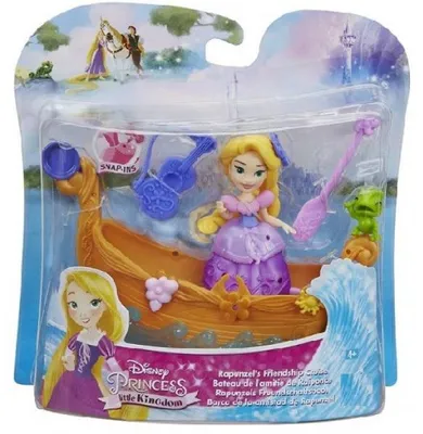 Image de Mini princesse : raiponce et son bateau - hasbro e0247 - disney princesses - poupée
