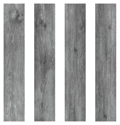 Obrázek produktu pro Samolepicí podlahové dlaždice s dřevěným vzhledem, šedé barvy, 36 kusů, 4,86 m², rozměr 90x15 cm, voděodolné