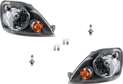 Produktbild von Johns, Scheinwerfer Halogen Front passend für Ford Fiesta 02 05-08 Leuchtmittel Set L R 1416311 1363440 6S6113W030AD 6S6113W030CA 6S6113W030CD 1415694