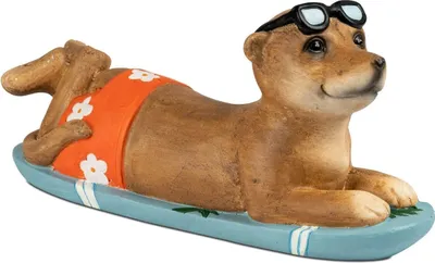 Produktbild von Dekofigur Erdmännchen auf Surfbrett liegend L. 38cm aus Magnesia Formano S26