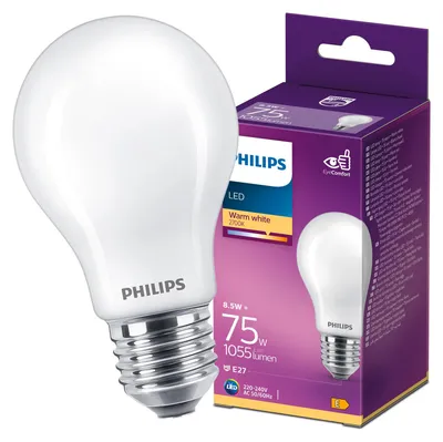 Produktbild von Philips Lampe, 8,5 W, 75 W, E27, 1055 lm, 15000 h, Warmweiß