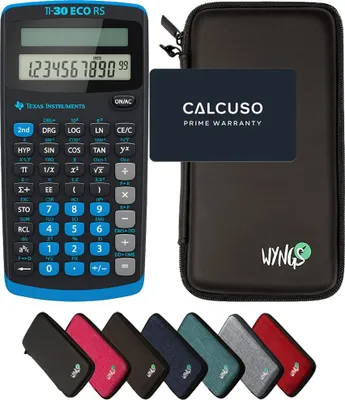 Produktbild von TI-30 ECO RS inkl. WYNGS Schutztasche Schwarz - Wissenschaftlicher Taschenrechner - Basic Set