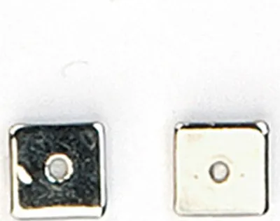 Produktbild von Metallzwischenteile flach platinfb, 6x6 mm Lochgröße 1 mm