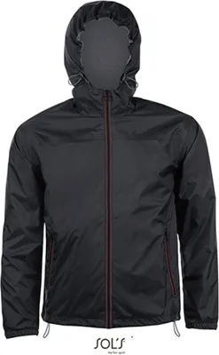 Image de SOLs 01171 | Patin coupe-vent unie - Couleur : Noir/Rouge - Taille : M