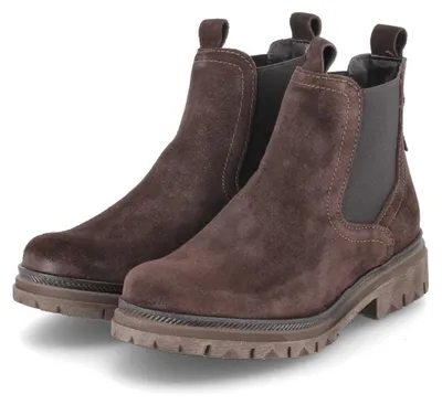 Produktbild von Tamaris Damen Chelsea Boots Braun Leder & Textil Größe: 36