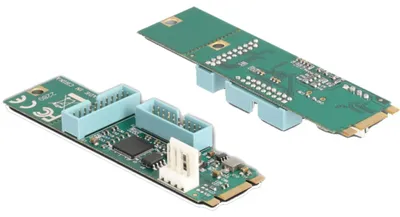 Produktbild von DeLOCK Konverter M.2 Key B+M Stecker > 4 x USB 5 Gbps Typ-A