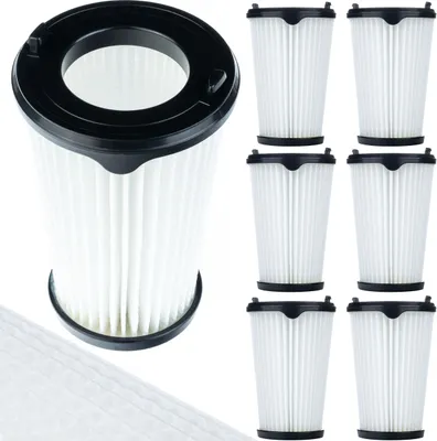 Image de Rosfix Kit de Filtres EF150 – Pièce de Rechange pour Aspirateurs Electrolux Ergorapido et AEG CX7 | HEPA 11, Lavable, Lot de 6, 58 x 31 x 88 mm