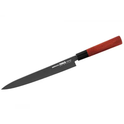 Immagine prodotto di SAMURA OKINAWA Coltello Yanagiba stonewash, 240 mm, coltello da sushi giapponese di