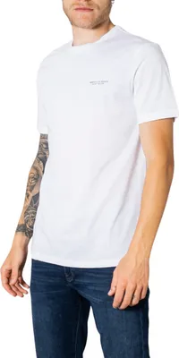 Produktbild von Armani Exchange Herren Basic T-Shirt Weiß Baumwolle : Größe - S Größe: S