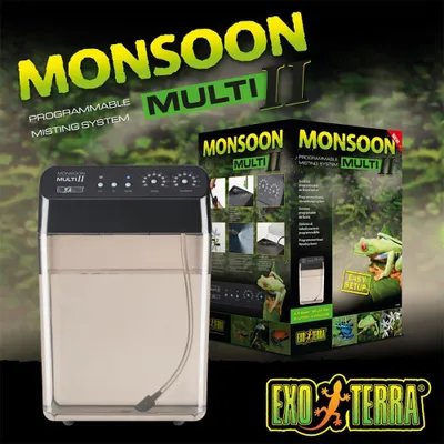 Immagine prodotto di Exo Terra Sistema di nebulizzazione programmabile Monsoon Multi Ii 8l Trasparente Trasparente Taglia unica