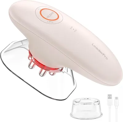 Produktbild von Anti-Cellulite-Massagegerät, Vakuum-Cupping, EMS, rotes Licht, 3 Intensitäten, 2 Cups, für Körper und