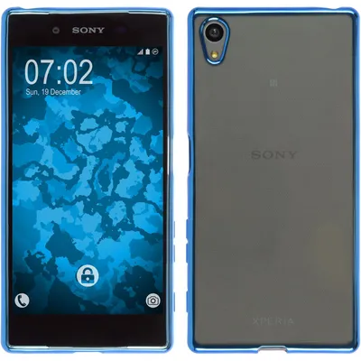 Produktbild von PhoneNatic Case kompatibel mit Sony Xperia Z5 - blau Silikon Hülle Slim Fit + 2 Schutzfolien