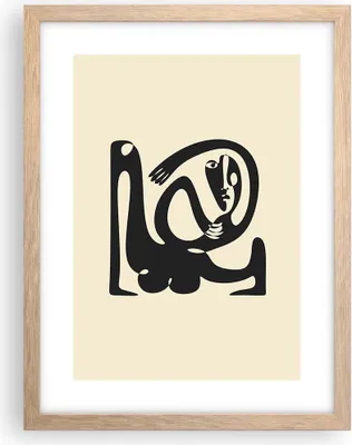 Produktbild von Gerahmtes Poster - Rahmen in heller Eiche - Surreal Charakter Kontrast - 30x40 cm - Wand Bild - Wanddeko - Wandbilder - Kunstposter - Wandposter - Bilderrahmen - Bilder - Kunstdruck - P2NPA30x40-4615