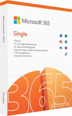 Image de Microsoft 365 Pack Office unique 1 licence(s) Français 1 an(s)