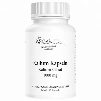 Produktbild von Bauernladen Nockberge | Kalium Citrat 1000 mg | 15 Tage Vorrat, KI-generiertes Bild