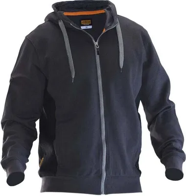 Produktbild von Jobman Sweatshirt Jacke / Sweatjacke 5400 Grau/Schwarz Größe L