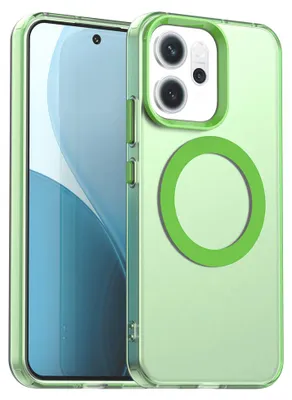Produktbild von Magnetisch Hülle für Oppo Reno14, Schlank Durchscheinend Matt Stoßfest Handyhülle Grün