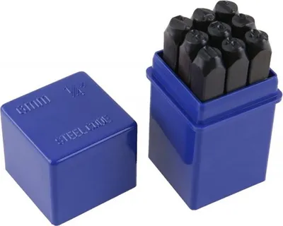Produktbild von Zahlenstempel 6 mm aus Qualitätskohlenstoffstahl mit gehärteten Spitzen nach DIN 1451