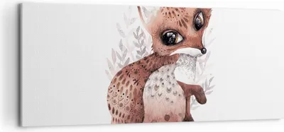 Produktbild von Bild auf Leinwand - Leinwandbild - Einteilig - Fuchs November Tier - 120x50cm - Wand Bild - Wanddeko - Wandbilder - Leinwanddruck - Bilder - Wanddekoration - Leinwand bilder - Wandbild - AB120x50-4968