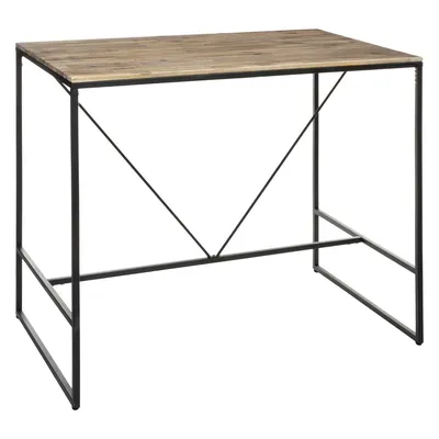 Produktbild von Bar-esstisch "edena" akazie metall l115cm  - Atmosphera créateur d'intérieur