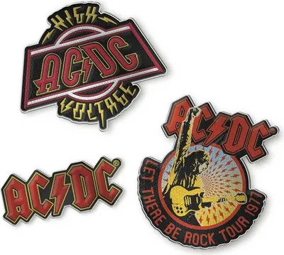 Zdjęcie produktu dla Erik Editores Ac/dc Zestaw 3 naszywek Jeden rozmiar