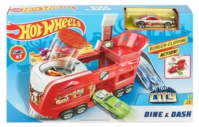 Produktbild von Mattel Hot Wheels Autorennbahn Restaurant Spielset mit Auto