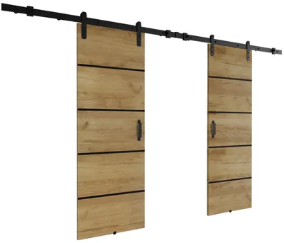 Produktbild von KIER FURNITURE Schiebetüren LORNI DUO 152 - Universal - Craft Eiche 152x205x1,6 cm