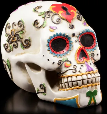 Produktbild von Weißer Totenkopf - Day Of The Dead - DOD Totenschädel