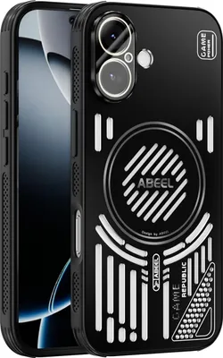 Produktbild von Magnetische Hülle für iPhone 17 mit Linsenabdeckung, Aluminium Stoßfestes Schutzhülle mit Wärmeableitung Schwarz