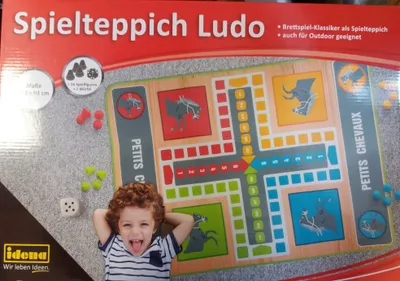 Produktbild von Idena Spielteppich Ludo 130x93cm