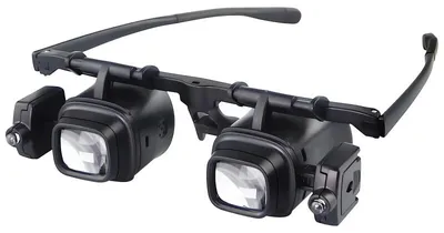 Obrázek produktu pro Verk 09210 Hodinářské brýle s podsvícením 2x LED, (2x; 6x; 8x; 12x; 24x)