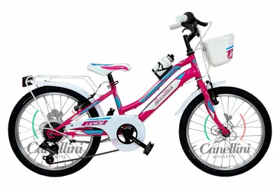 Produktbild von Kinderfahrrad MTB Canellini LINCY 20" - Fuchsia/Hellblau
