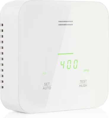 Image de Smartwares Smartwares FGA-13900 Appareil de mesure de la qualité de l'air - 3 capteurs de haute qualité - notification vocale - 6 langues - alarme CO2 - blanc