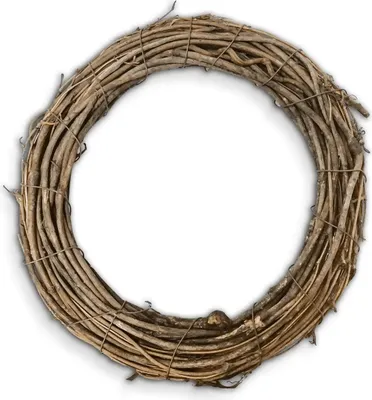 Produktbild von Rattanring, 23 cm Durchmesser, aus Naturmaterial für Dekorationen und Kränze