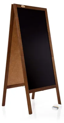 Produktbild von Kundenstopper aus Holz, 130 cm, für Werbung und Menüs
