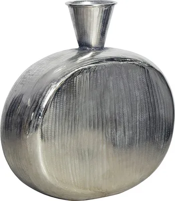 Produktbild von riess-ambiente Handgefertigte Vase ORIENT L 50cm silber Metall Hammerschlag Design