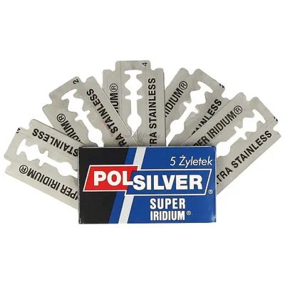 Produktbild von Polsilver Rasierklingen, 5 Stück Packung