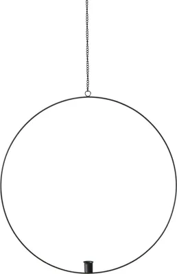 Produktbild von Kerzenhalter - Schwarz - Eisen - Ø 50 cm - mit Aufhängung