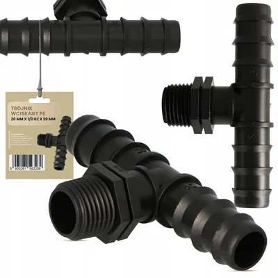 Produktbild von TRCR T-Stück 20mm 1/2 Zoll AG Tropfbewässerung