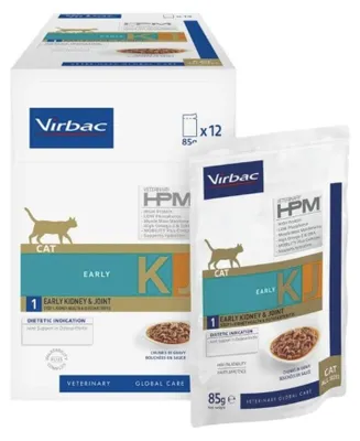 Productafbeelding van Virbac Cat Early Kidney & Joint 12x85g - Natvoer voor katten, speciaal ontwikkeld voor de nieren en gewrichten
